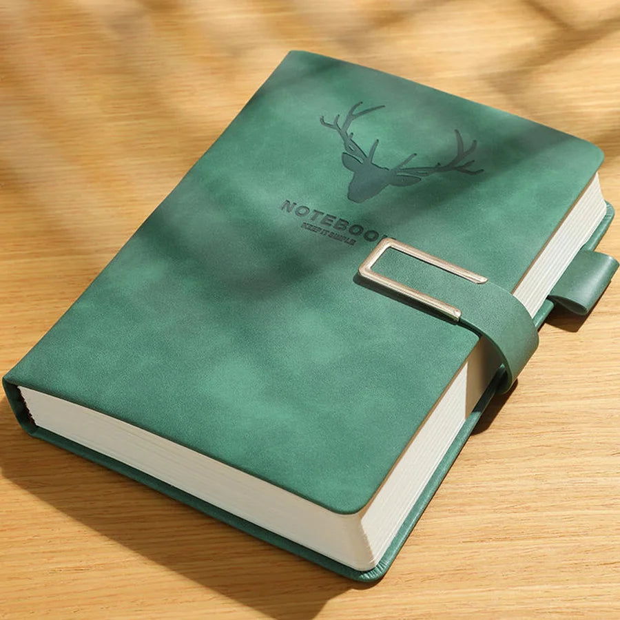 Cuaderno A5 con Tapa de Piel – Retro, Elegante y Personalizable