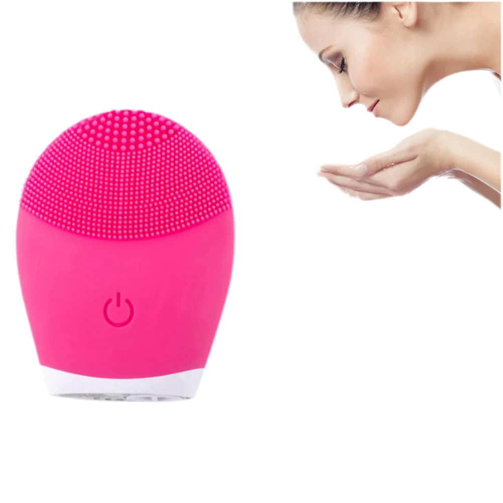 Cepillo Facial Sónico – Silicona Impermeable y Exfoliante