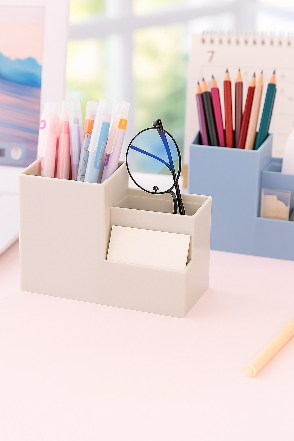 Organizador de Escritorio Multifuncional - Portalápices y Accesorios de Oficina