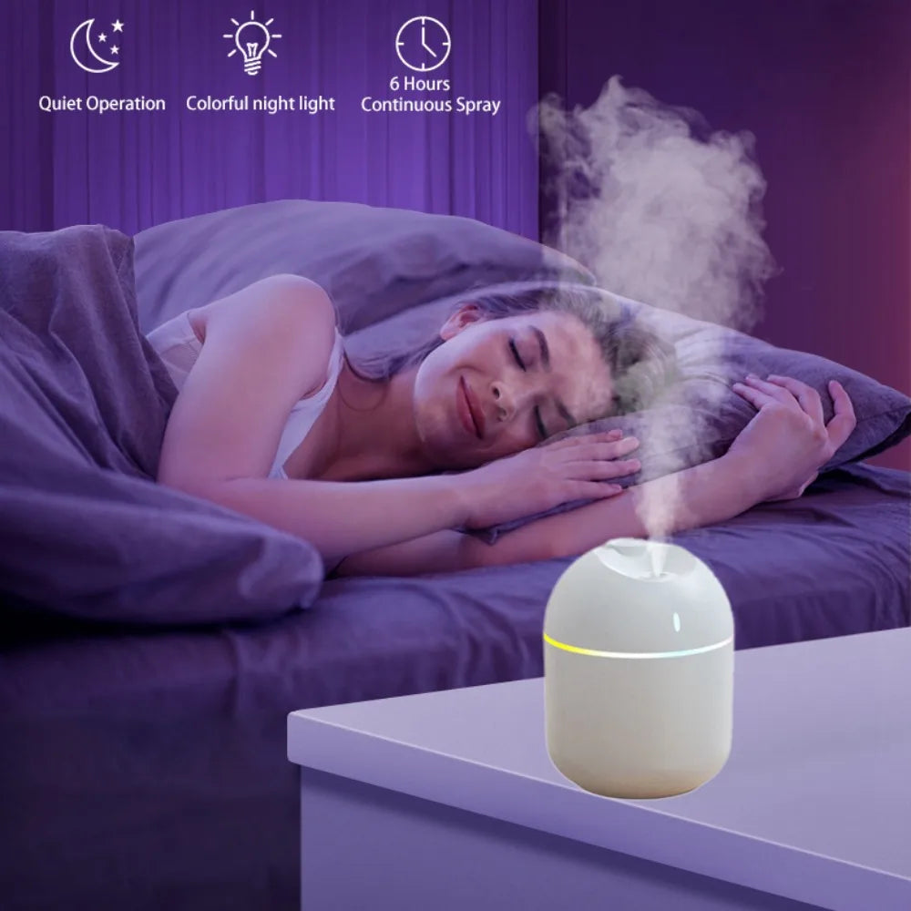 Mini Humidificador Aromático LED – 270 ml | Aroma & Relajación