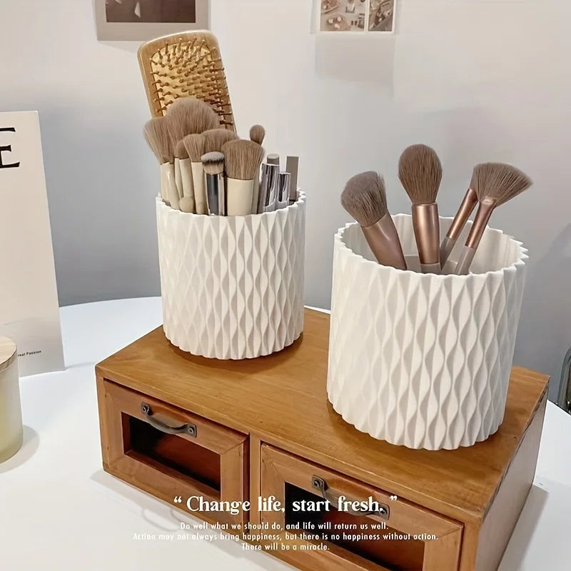 Organizador Giratorio 360° – Caja de Maquillaje y Brochas