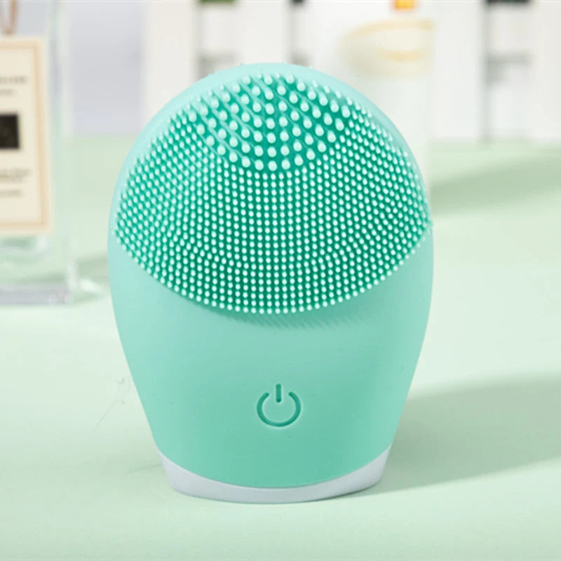 Cepillo Facial Sónico – Silicona Impermeable y Exfoliante