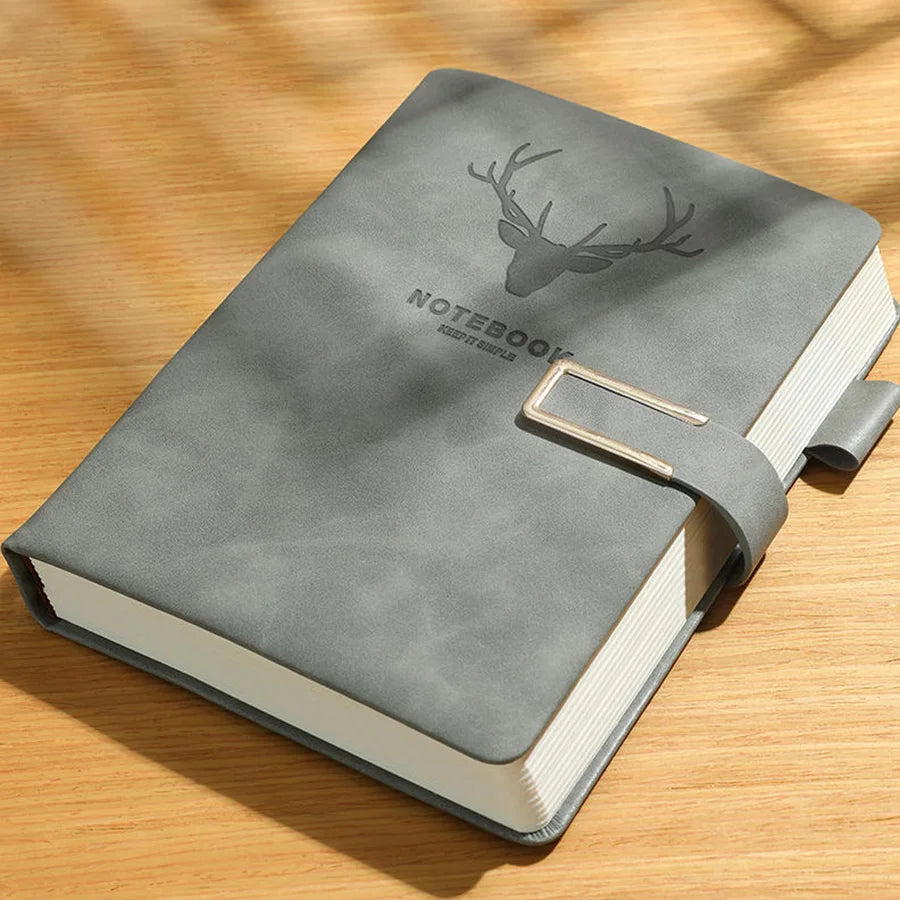 Cuaderno A5 con Tapa de Piel – Retro, Elegante y Personalizable