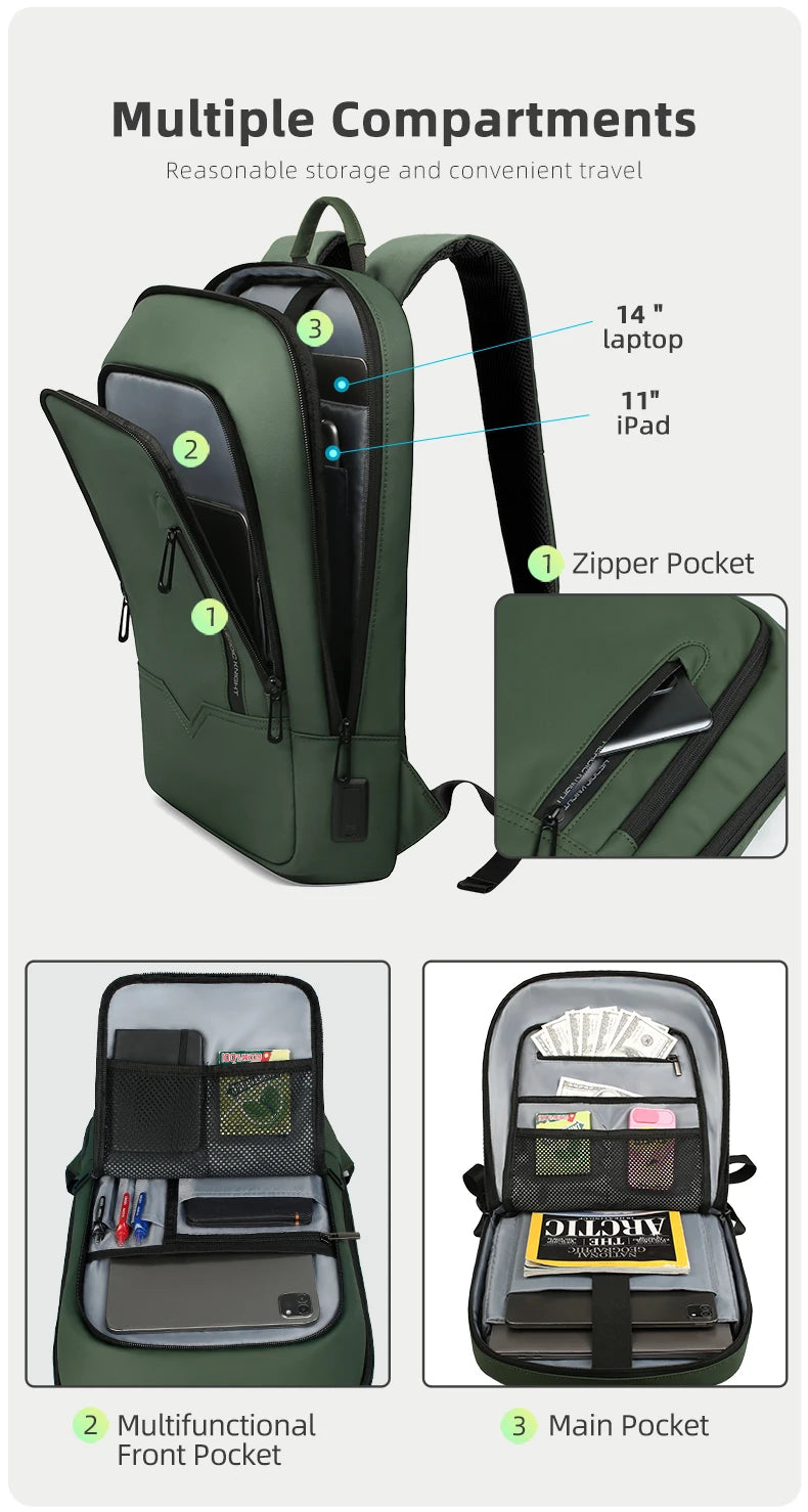Mochila Business Heroic Knight – Slim, Impermeable y Moderna