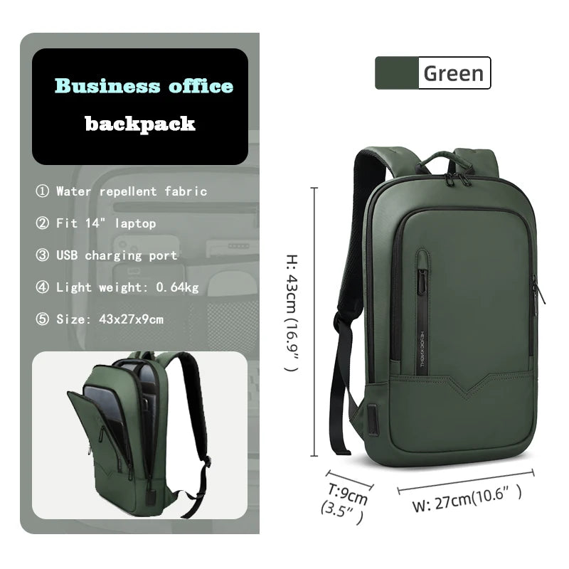 Mochila Business Heroic Knight – Slim, Impermeable y Moderna