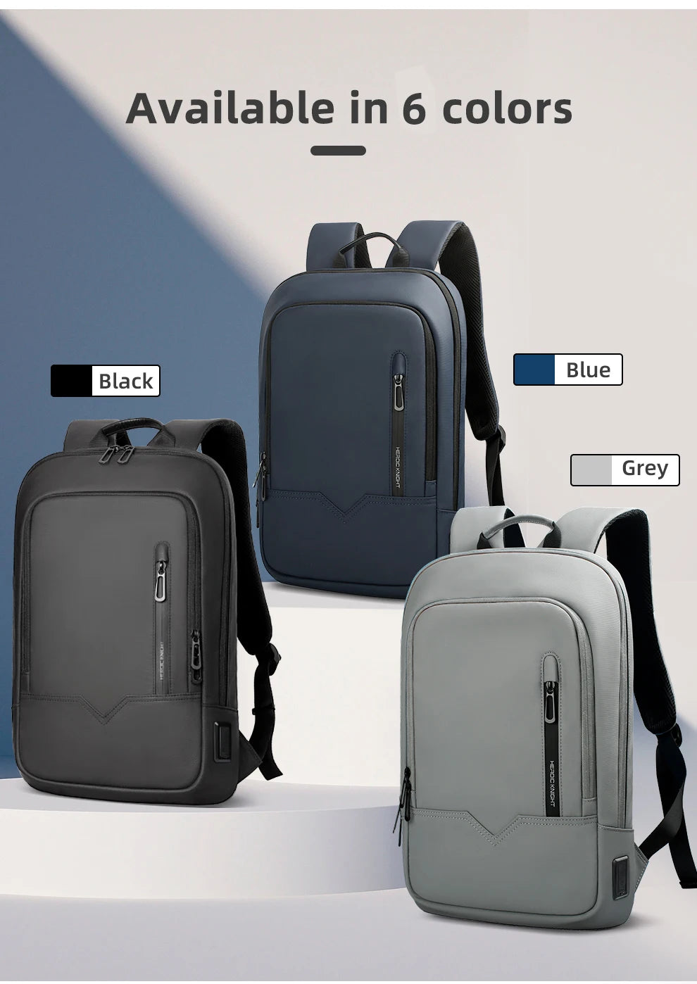 Mochila Business Heroic Knight – Slim, Impermeable y Moderna