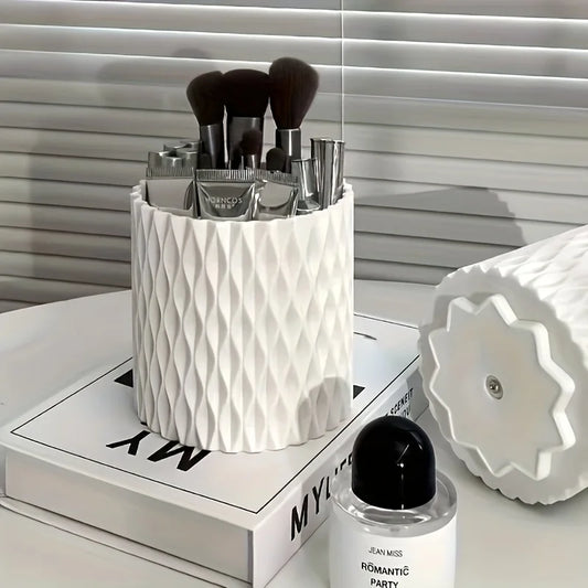 Organizador Giratorio 360° – Caja de Maquillaje y Brochas