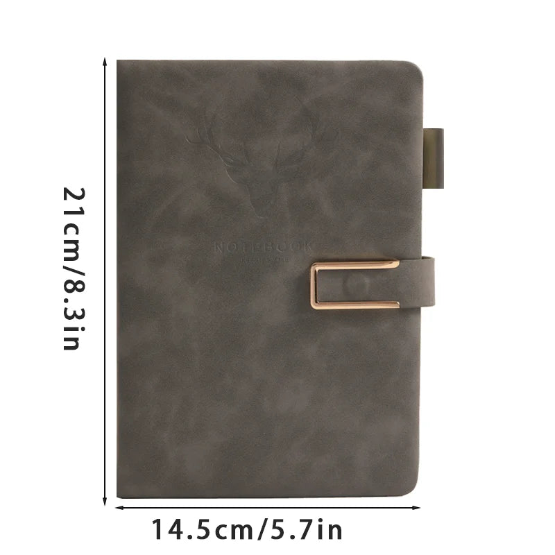 Cuaderno A5 con Tapa de Piel – Retro, Elegante y Personalizable