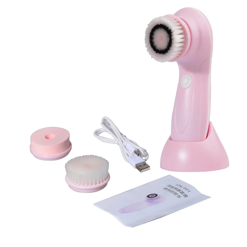 Cepillo Facial Sónico Eléctrico 3 en 1 – Limpieza Profunda