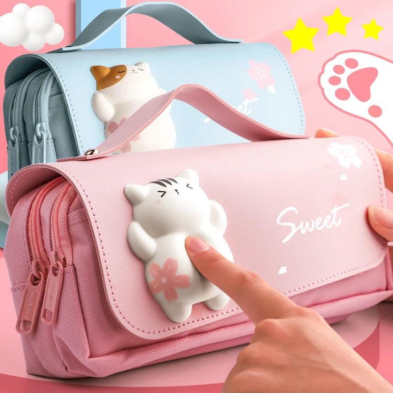 Estuche 3D Kawaii Antiestrés – Organizador Escolar Impermeable