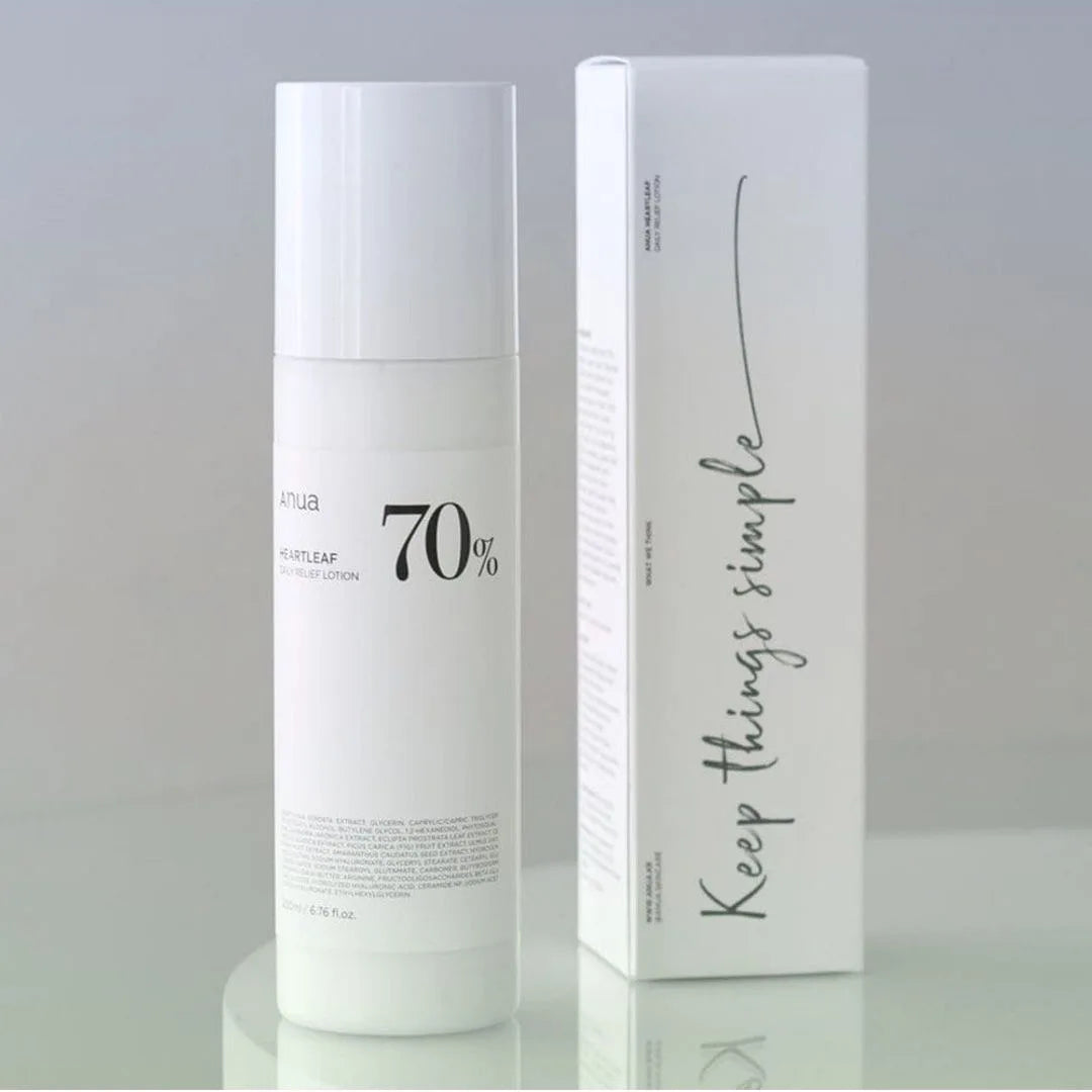 Loción Facial ANUA Heartleaf 70 – Hidratante Ligera con Ácido Hialurónico para Piel Sensible (120ml)