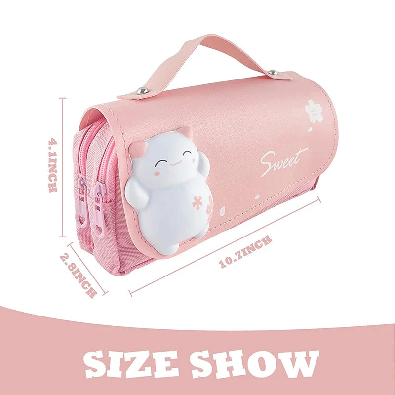 Estuche 3D Kawaii Antiestrés – Organizador Escolar Impermeable