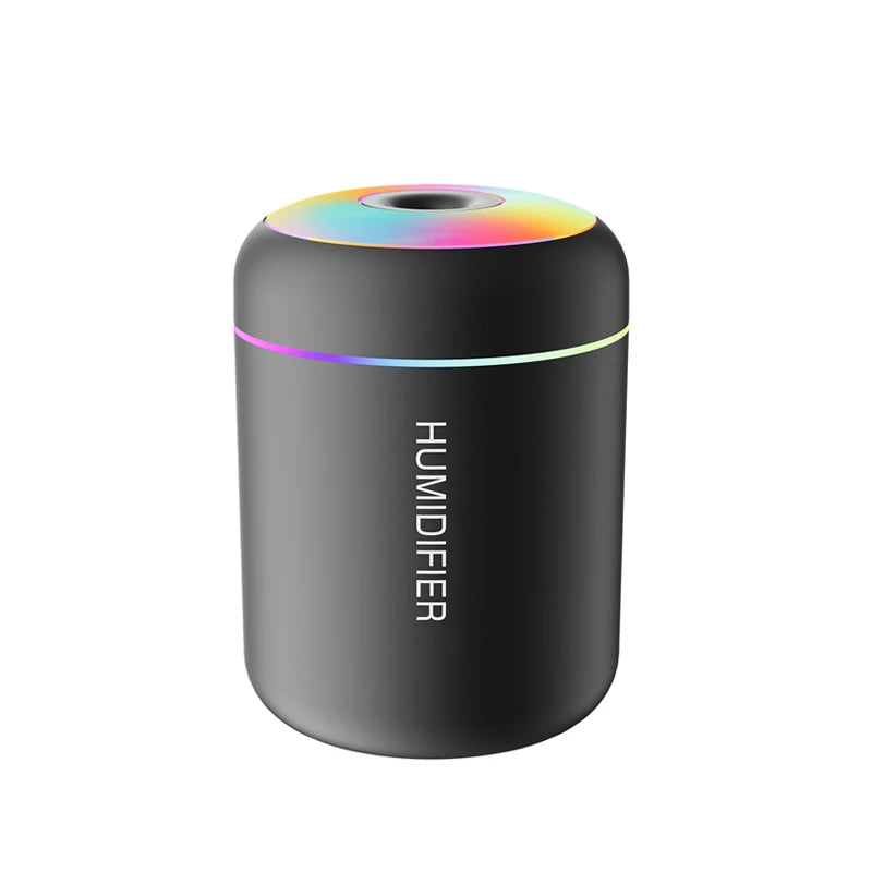 Humidificador Mini con Difusor de Aroma y Luz LED – Aromaterapia, Purificador de Aire y Vapor Frío