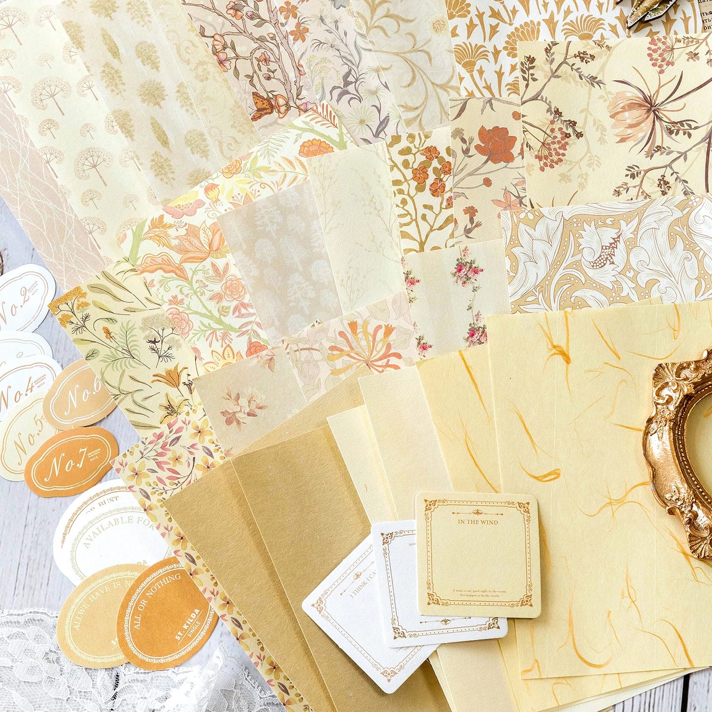 Set de 40 Papeles Decorativos Aesthetic – Scrapbooking & DIY
