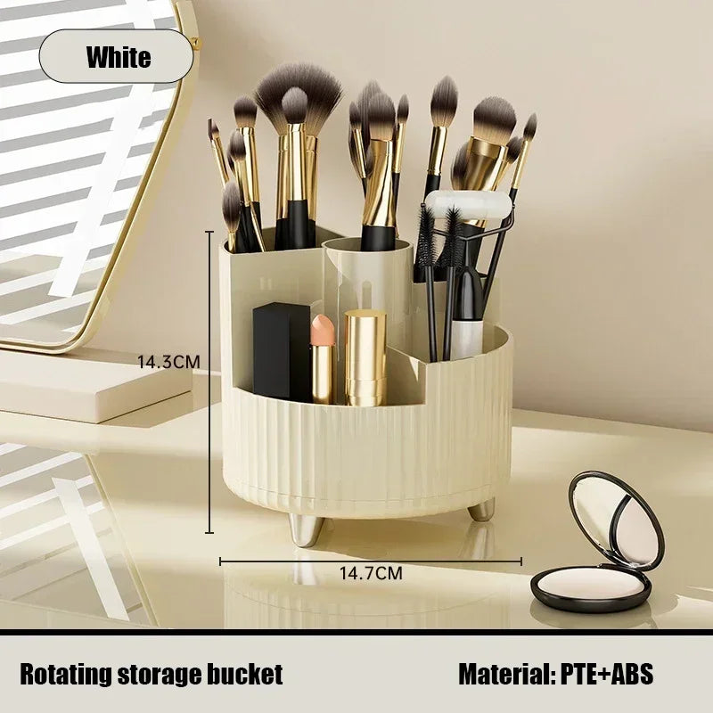 Organizador de Maquillaje 360° Giratorio – Caja 2 en 1 Grande