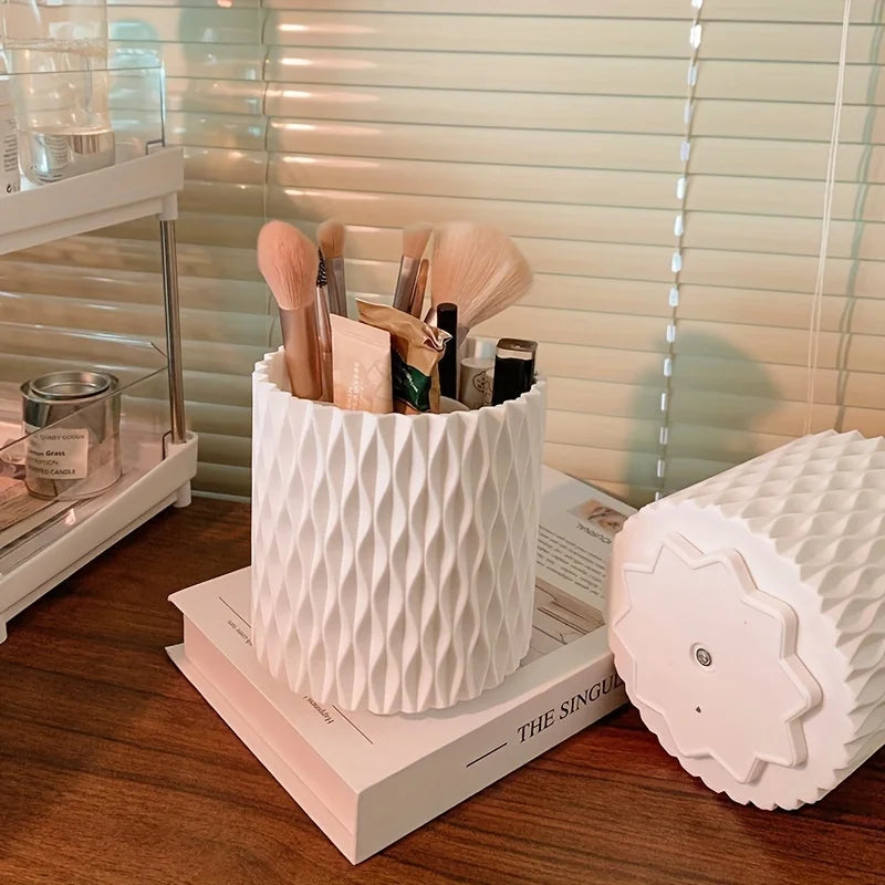 Organizador Giratorio 360° – Caja de Maquillaje y Brochas