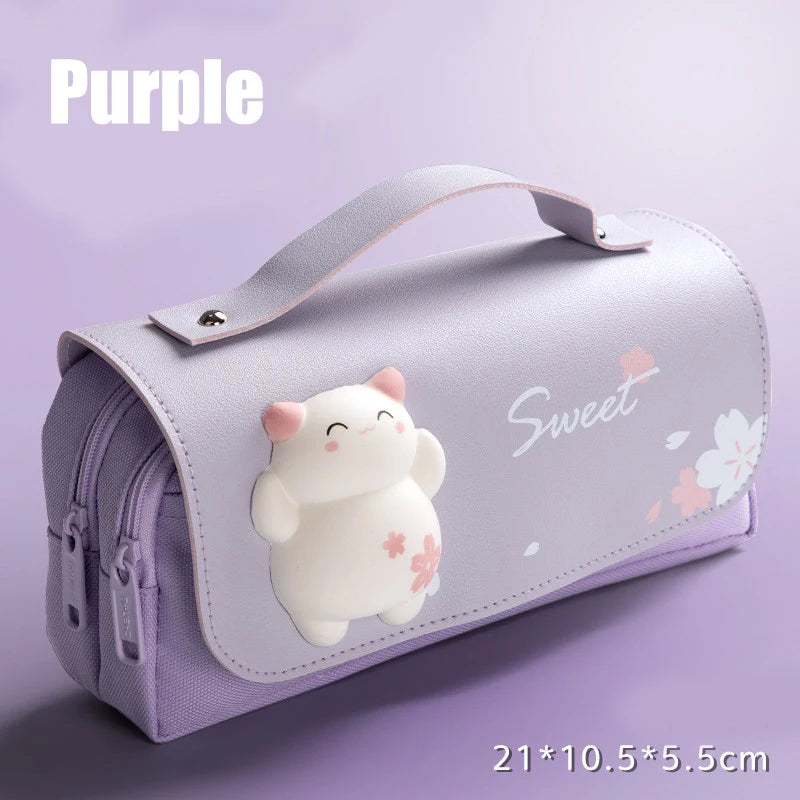 Estuche 3D Kawaii Antiestrés – Organizador Escolar Impermeable