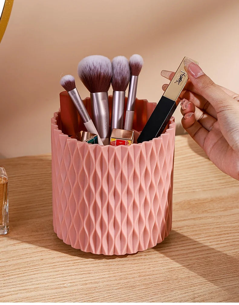 Organizador Giratorio 360° – Caja de Maquillaje y Brochas