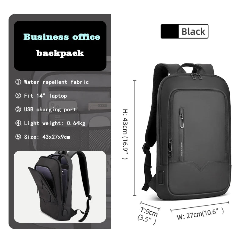 Mochila Business Heroic Knight – Slim, Impermeable y Moderna