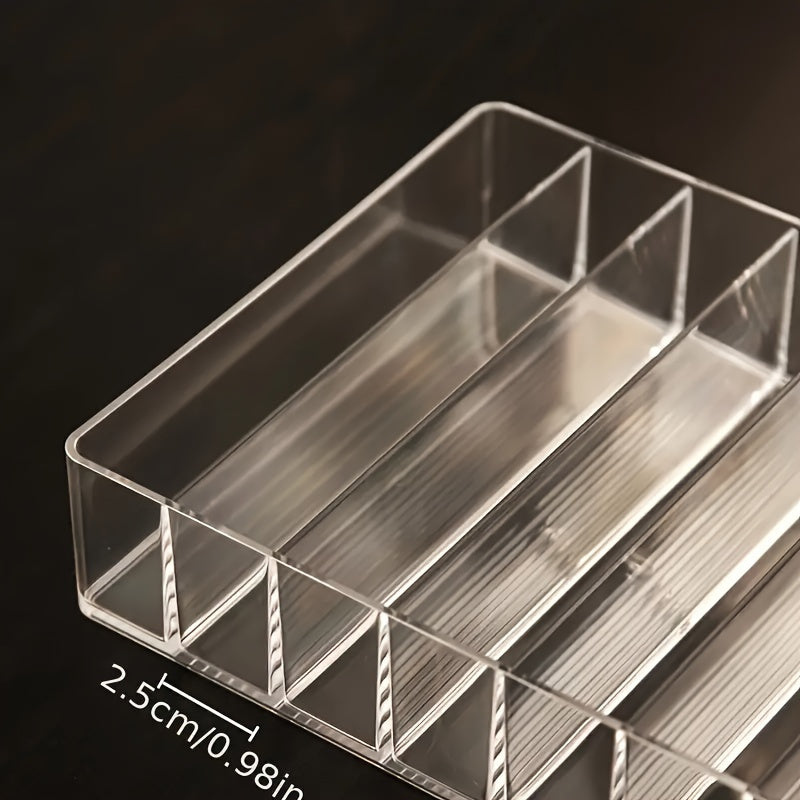 Organizador de Maquillaje Acrílico – Transparente y Elegante